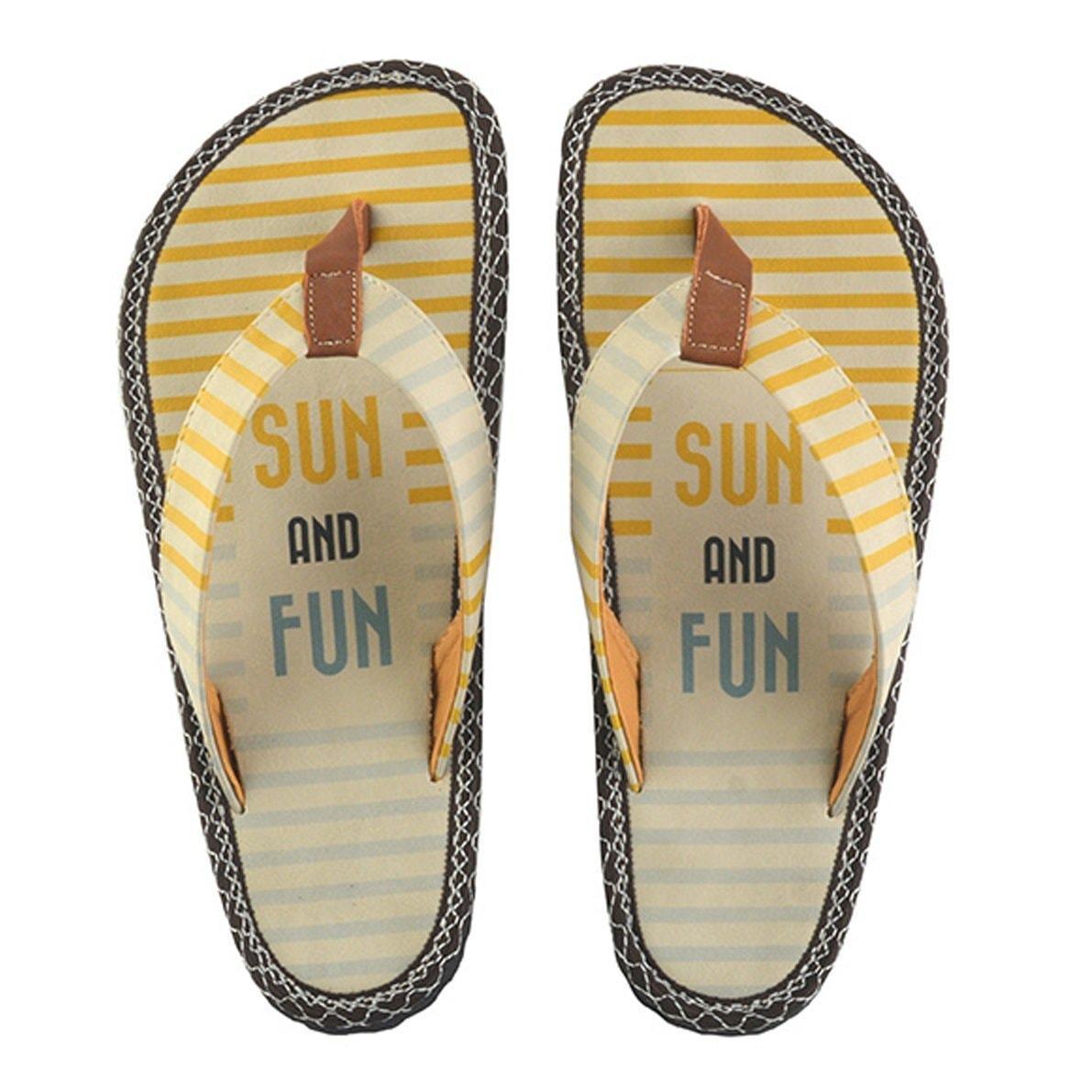 Tan Sun and Fun Flip-Flop CAL409 (737681309792)