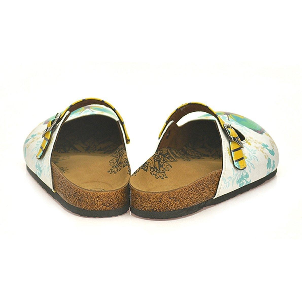 Green & Pink Butterfly Clogs CAL802 (737679573088)