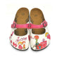 White & Pink Love Clogs CAL808 (737679376480)