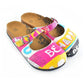 Pink & Yellow Be Happy Clogs CAL809 (737679212640)