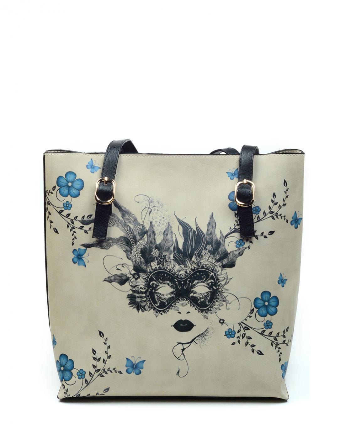 Masked Girl Hand Bags CAN315