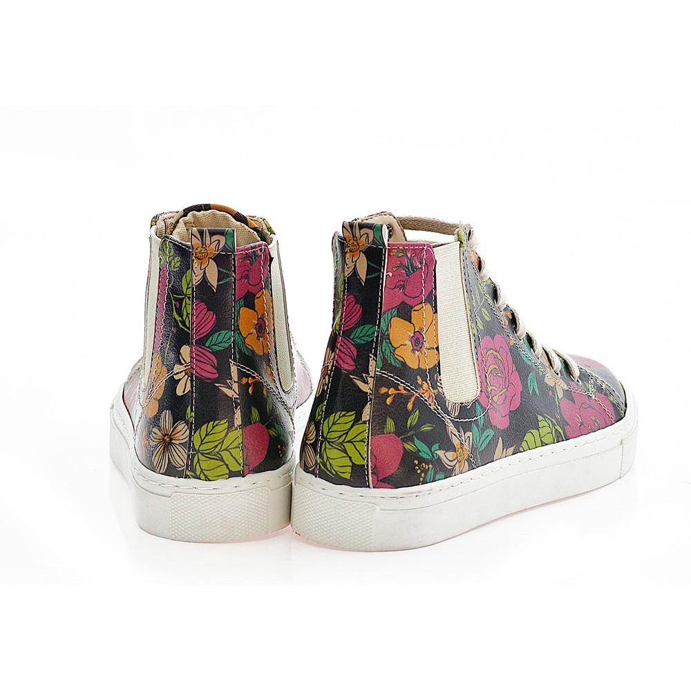 Flowers Short Boots CON101 (1421153894496)