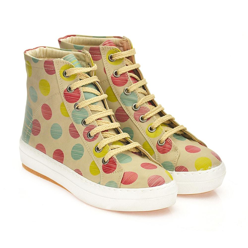 Colored Dots Sneaker Boots CW2014 (1405802905696)