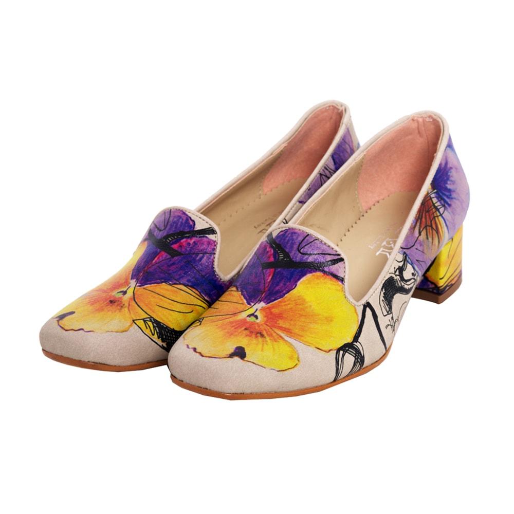 Flowers Career Heel Shoes DB114 (506264813600)