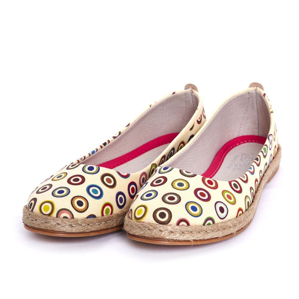Colored Dots Ballerinas Shoes FBR1179 (1405804511328)