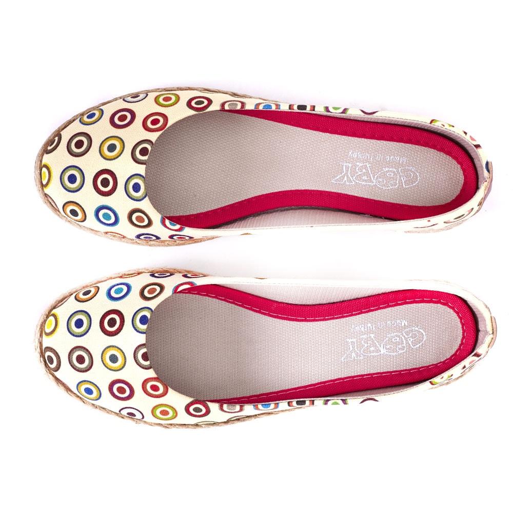 Colored Dots Ballerinas Shoes FBR1179 (1405804511328)