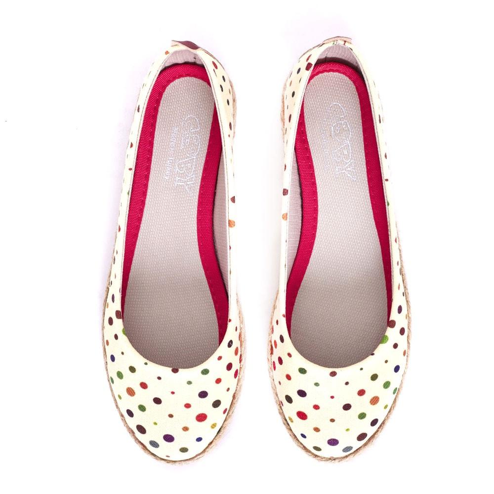 Spotted Ballerinas Shoes FBR1195 (1405805101152)