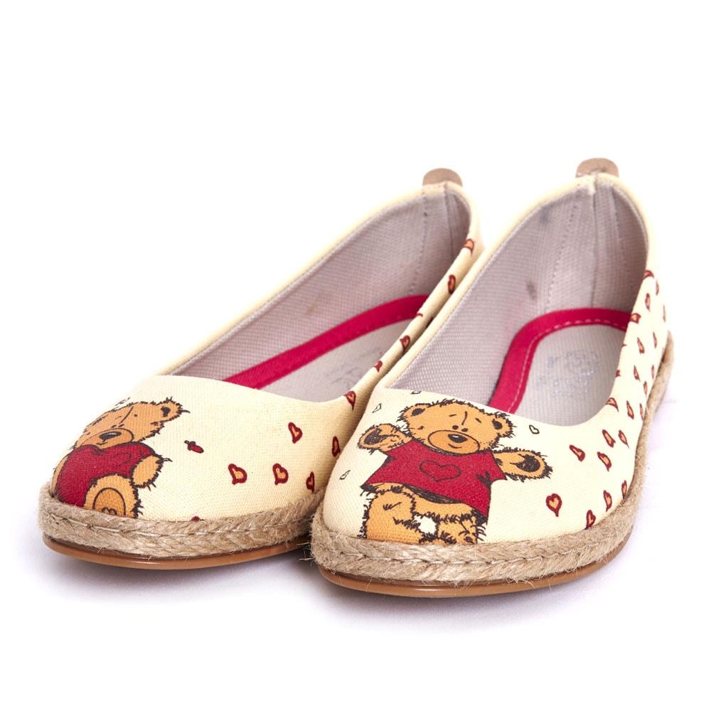 Teddy Bear Ballerinas Shoes FBR1209 (1405805494368)