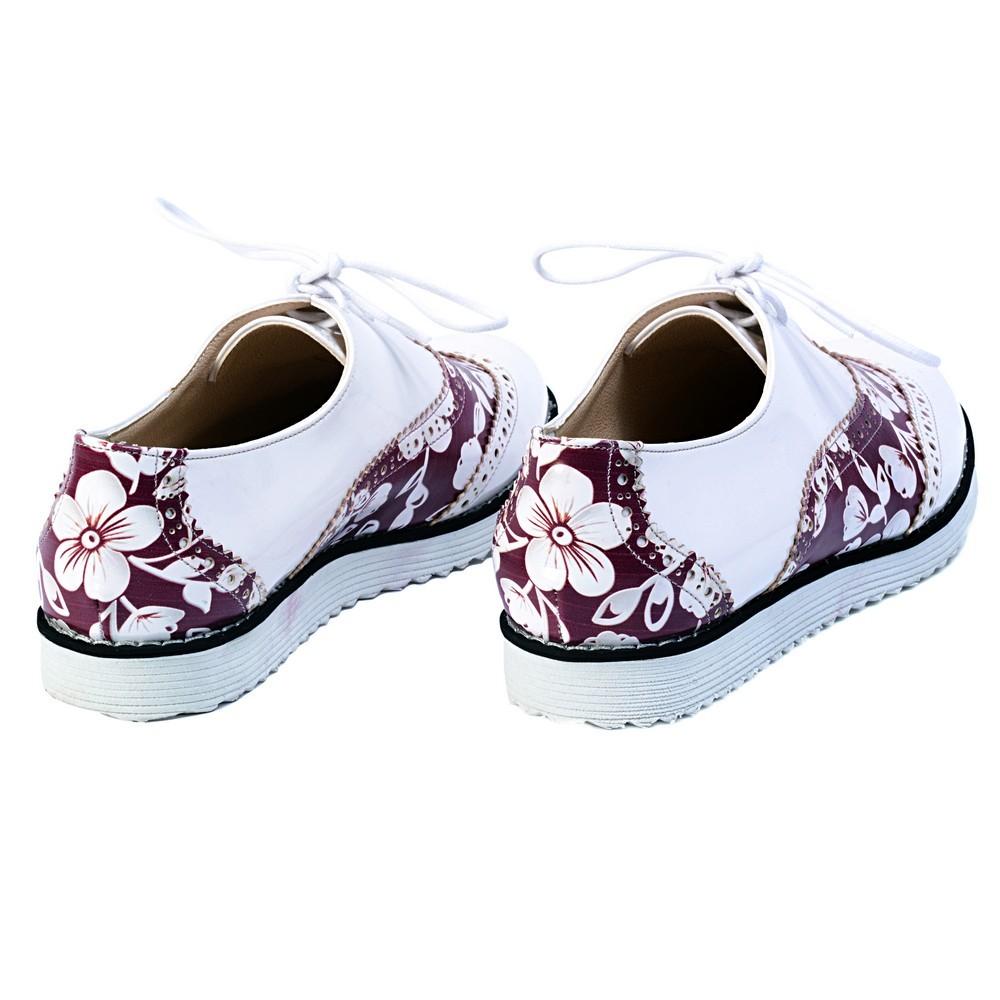 Flowers Oxford Shoes GNG302 (1421166379104)