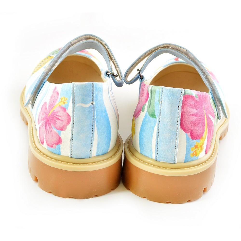 Flamingo and Flowers Ballerinas Shoes KTB105 (1421186105440)