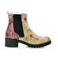 Flowers Short Boots LAS103 (1421187350624)