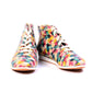 Colorful Pattern Short Boots LND1139 (1421192233056)
