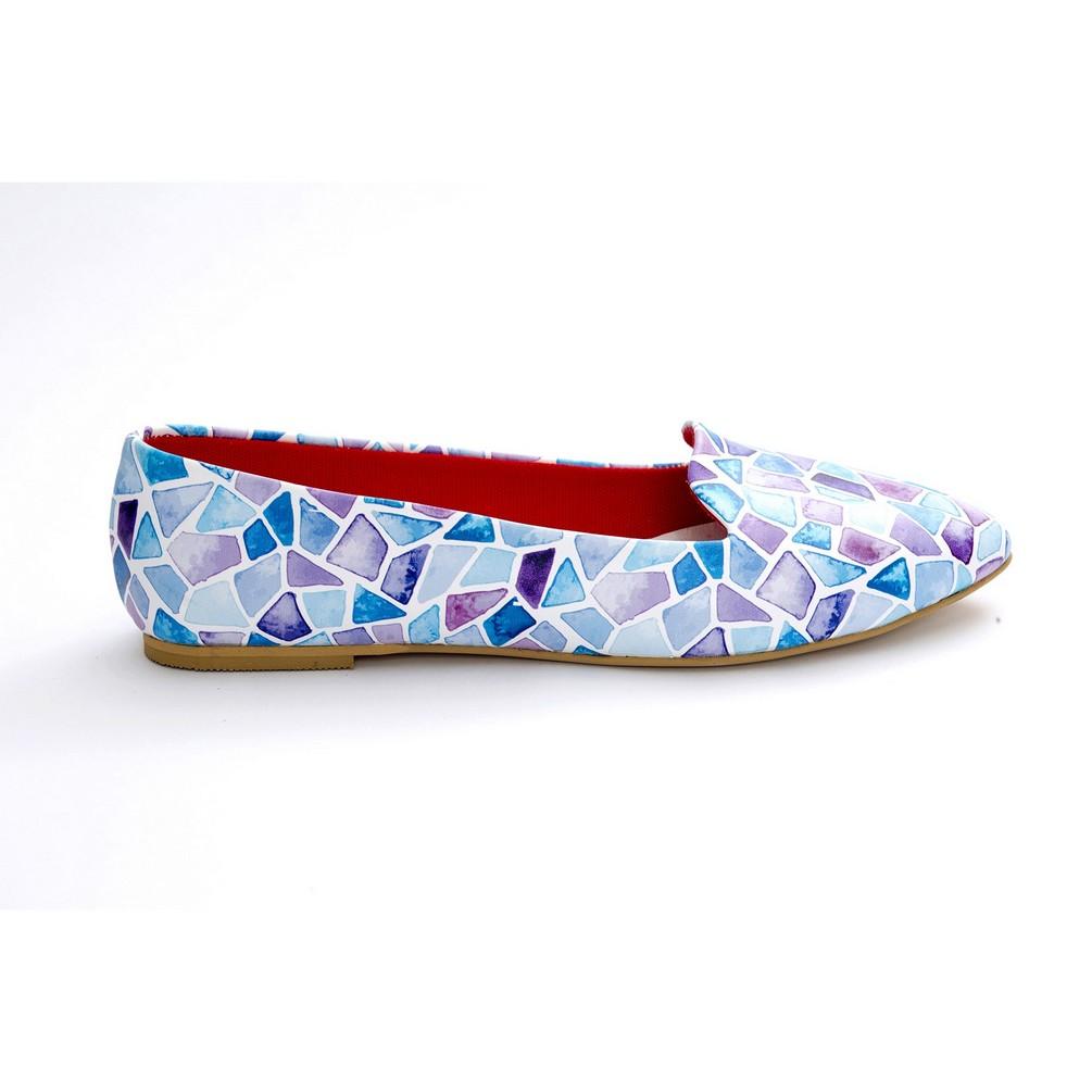Colored Glass Fragments Ballerinas Shoes NBL215 (770202894432)