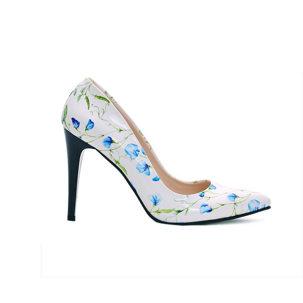 Flowers Heel Shoes NBS108 (770204074080)