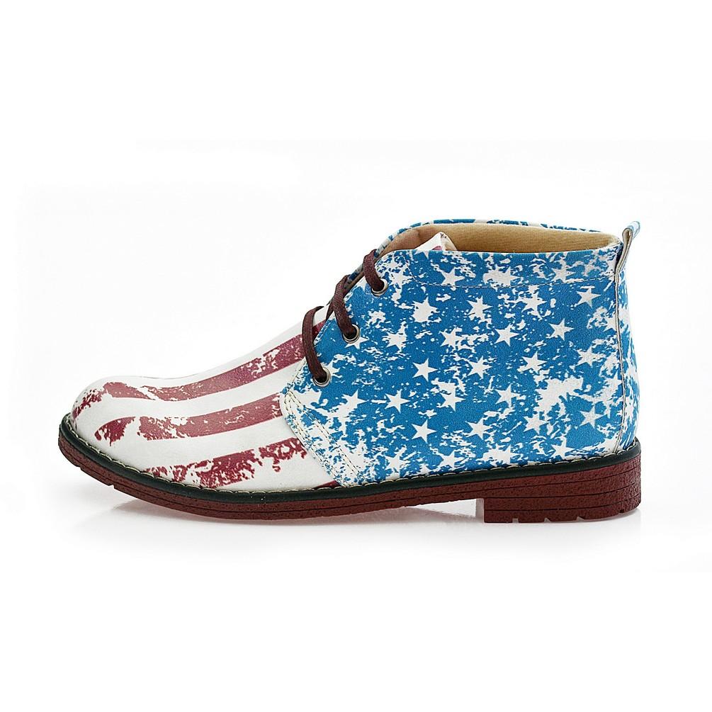 Flag Ankle Boots NHP107 (770209808480)