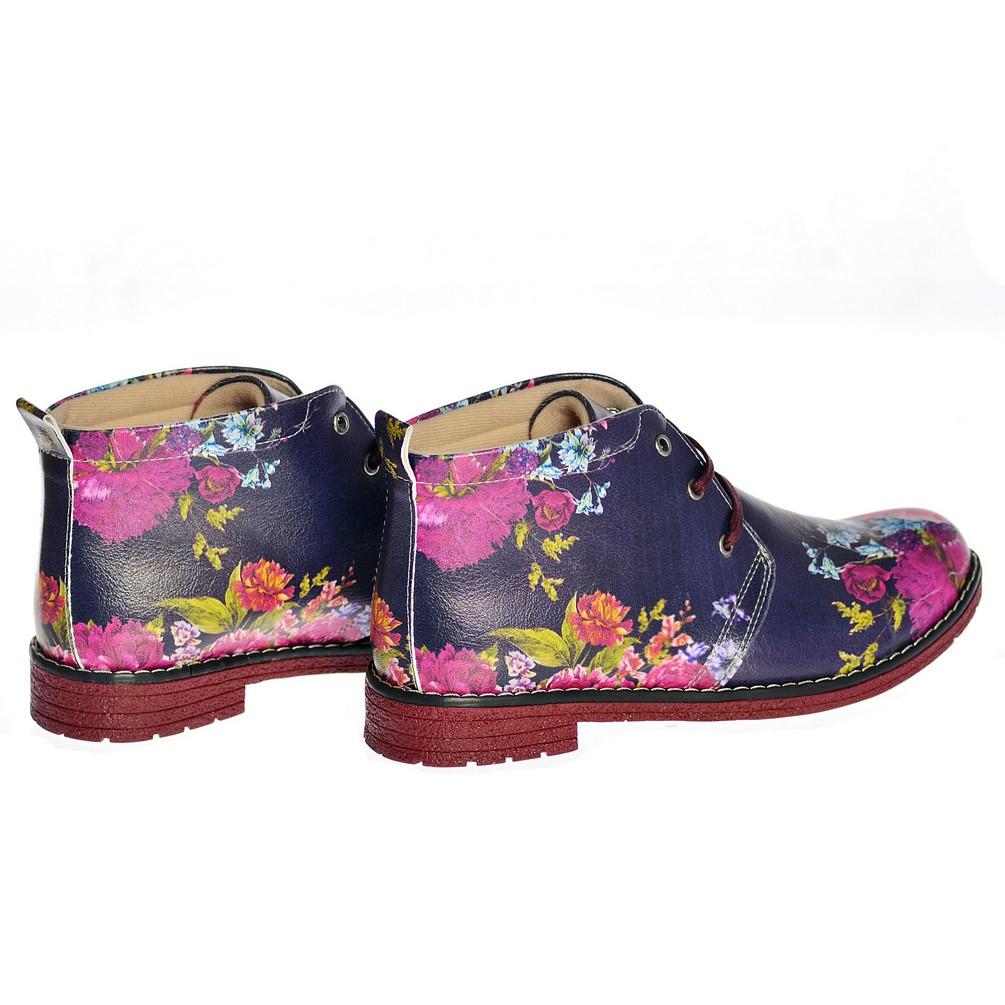 Flowers Ankle Boots NHP108 (770209841248)