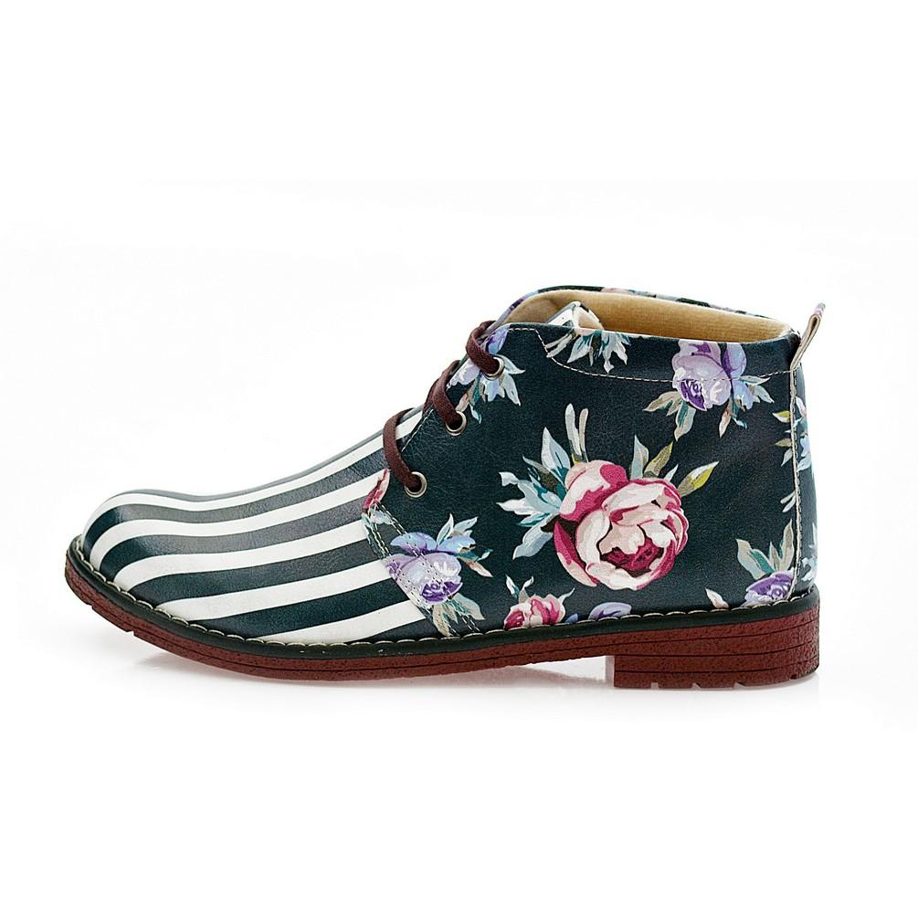 Flowers Ankle Boots NHP111 (770210037856)