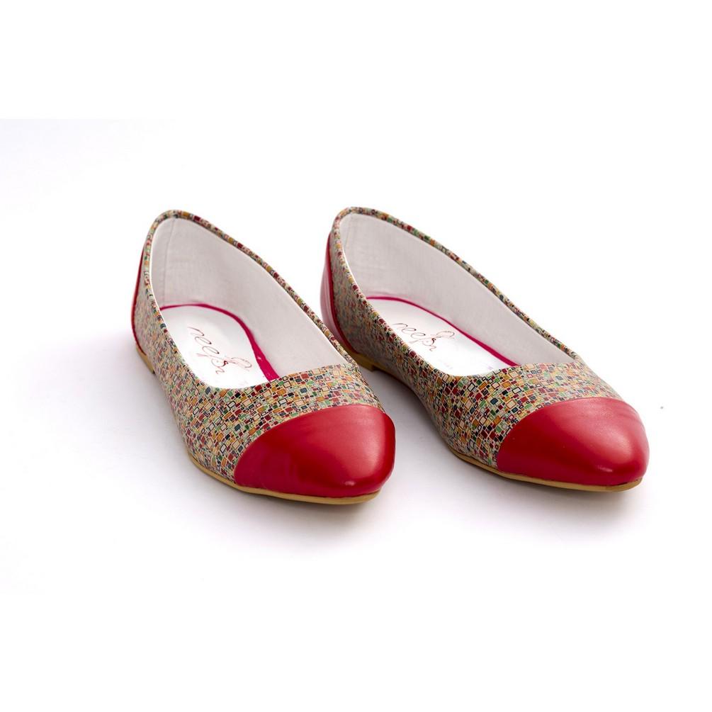 Pattern Ballerinas Shoes NMS103 (770213052512)