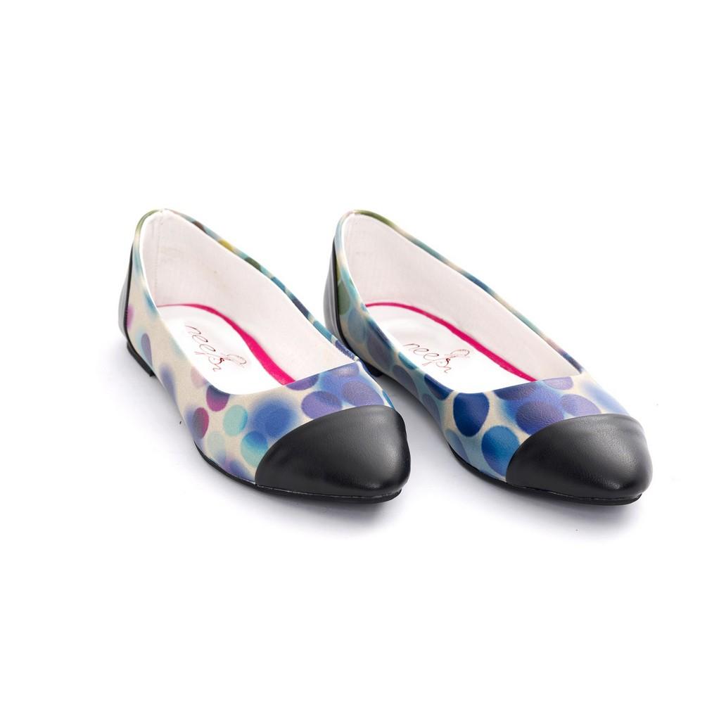 Colored Dots Ballerinas Shoes NMS108 (770213216352)