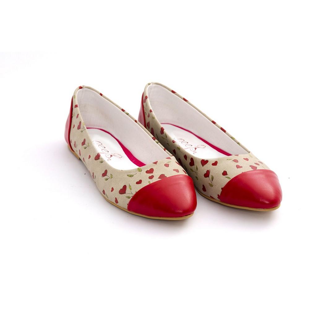 Hearts Ballerinas Shoes NMS109 (770213281888)