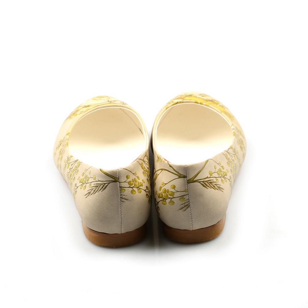 Golden Birds Ballerinas Shoes NVR201 (770217148512)