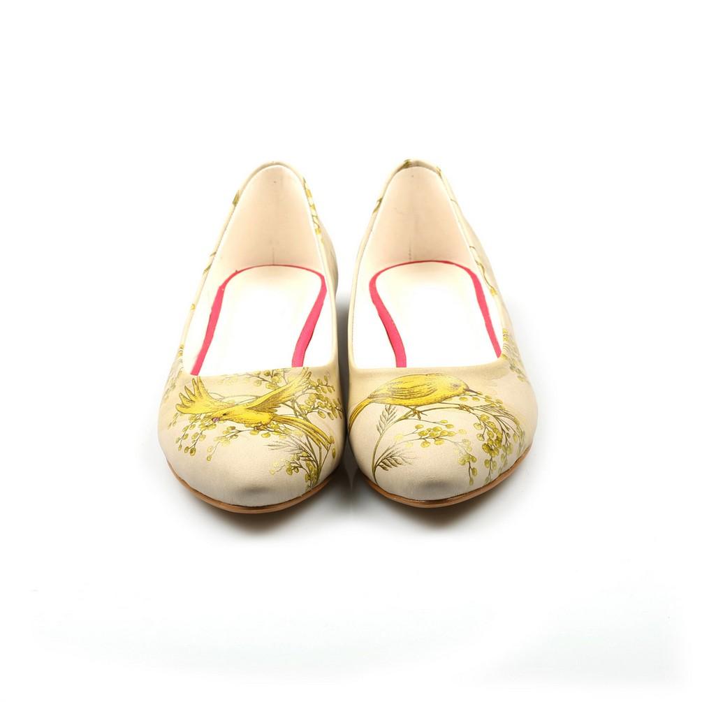 Golden Birds Ballerinas Shoes NVR201 (770217148512)