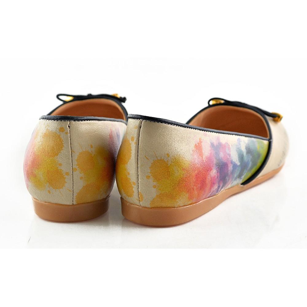 Flamboyant Elephant Ballerinas Shoes OMR7109 (2241842905184)