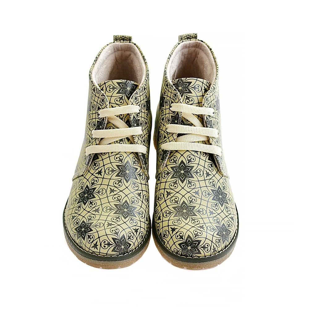 Pattern Ankle Boots PH208 (1421397721184)