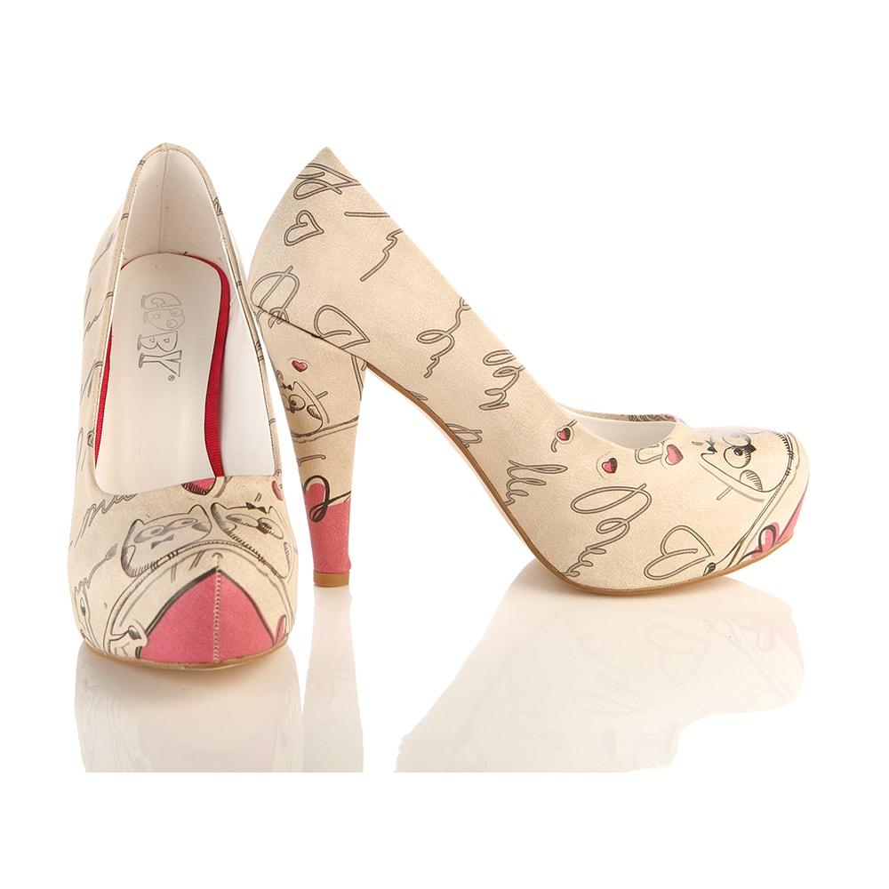 Cute Owl Heel Shoes PLT2052 (1405808738400)