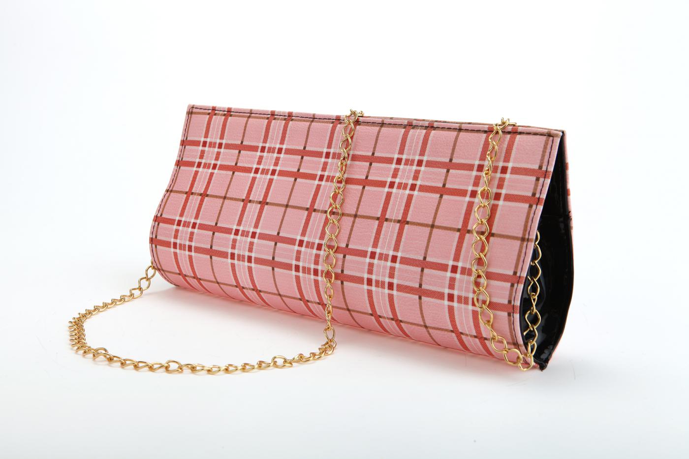 Pink Squares Hand Bags PRTFY1029