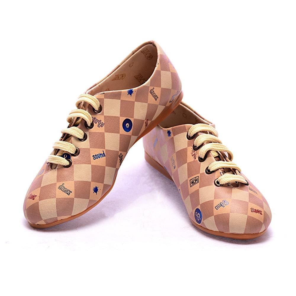 Retro Squares Ballerinas Shoes SLV014 (506273169440)