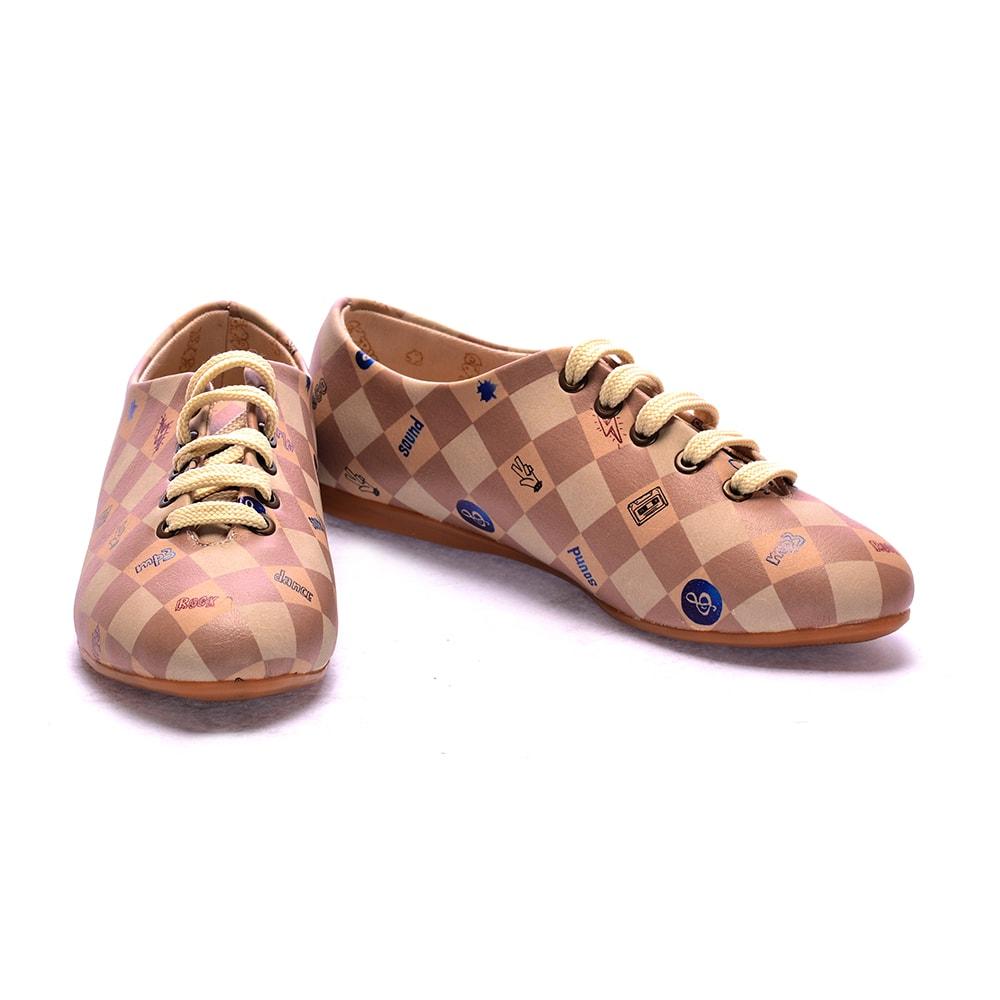 Retro Squares Ballerinas Shoes SLV014 (506273169440)