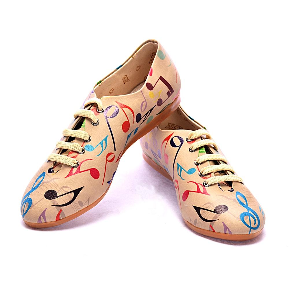 Music Notes Ballerinas Shoes SLV006 (506272808992)