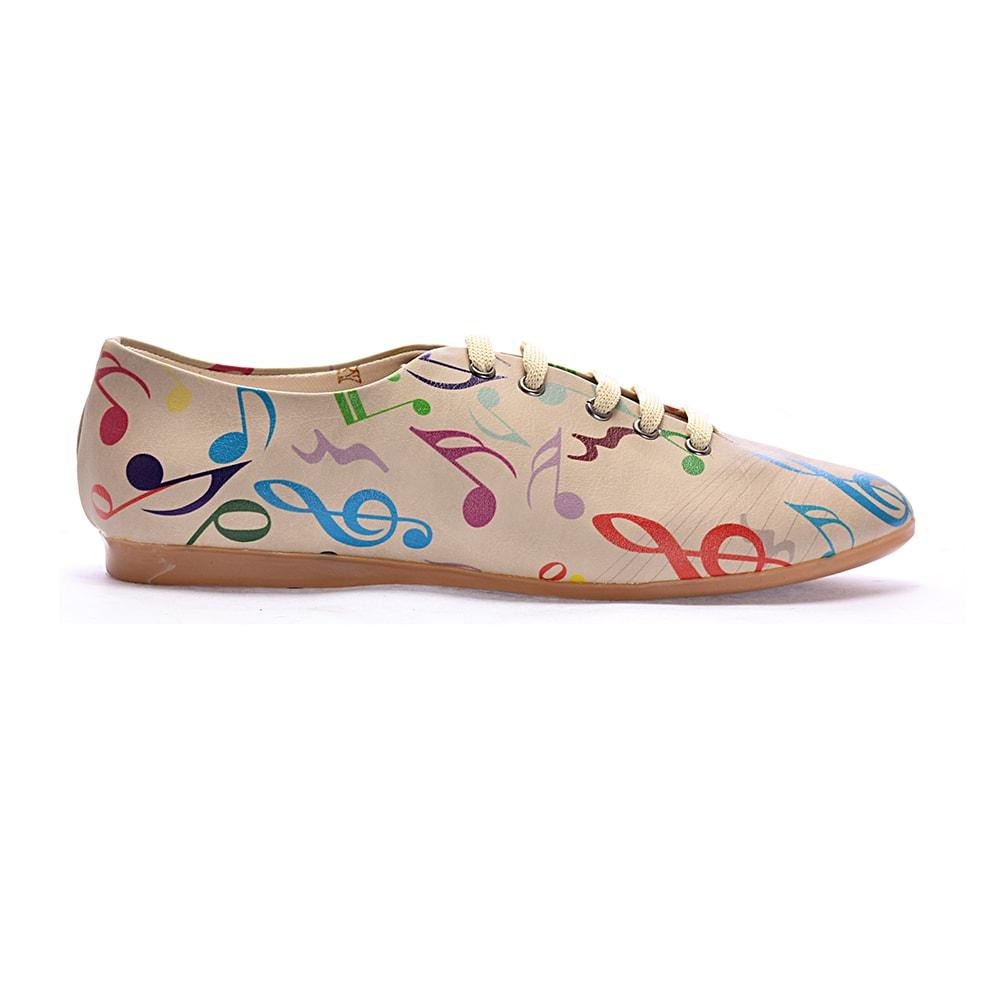 Music Notes Ballerinas Shoes SLV006 (506272808992)