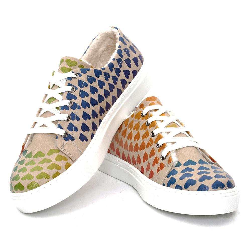 Hearts Sneakers Shoes SPR103 (1405810081888)