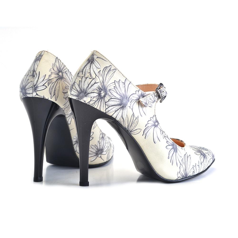 Daisy and Butterfly Heel Shoes STK104 (1405812998240)