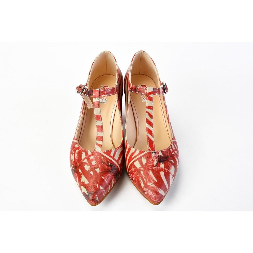 Tropical Red Heel Shoes STK301 (1421225590880)
