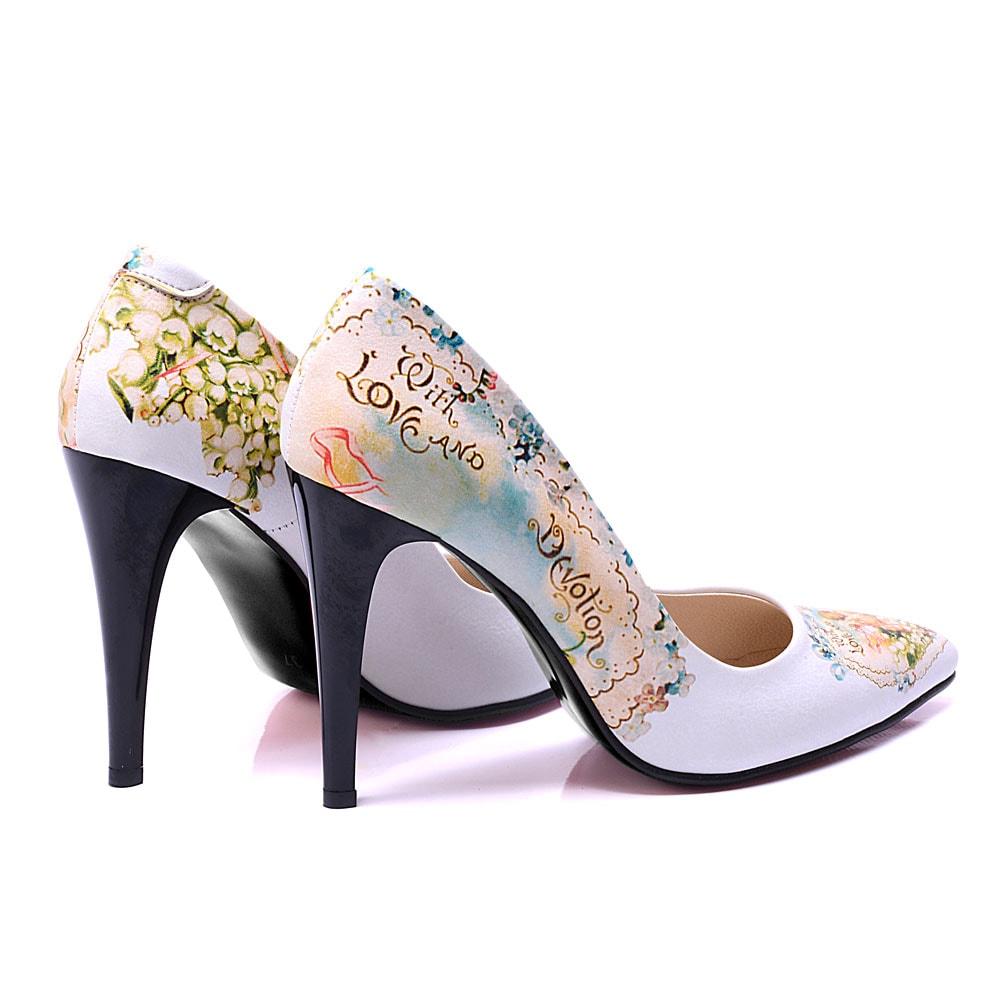 Flowers Heel Shoes STL4406 (506277560352)