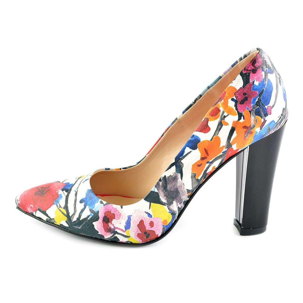 Flowers Heel Shoes STL4501 (1405813456992)