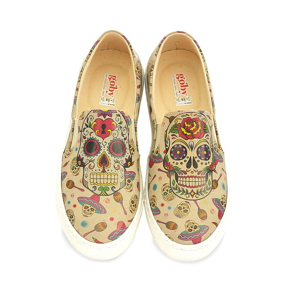 Skull Sneakers Shoes VN4005 (506278281248)