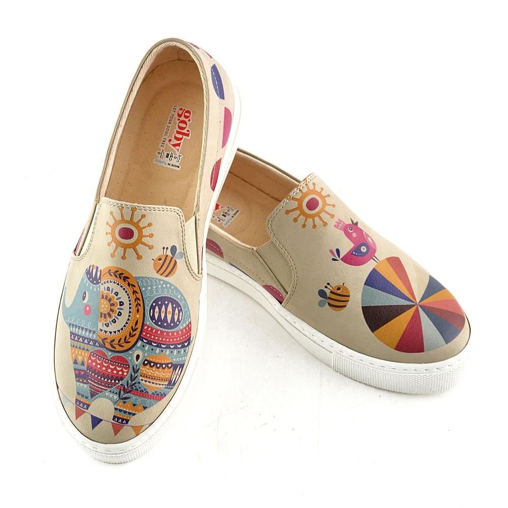 Colors and Elephant Sneakers Shoes VN4039 (506279395360)