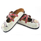 Red & White Girl Clogs WCAL120 (737673576544)