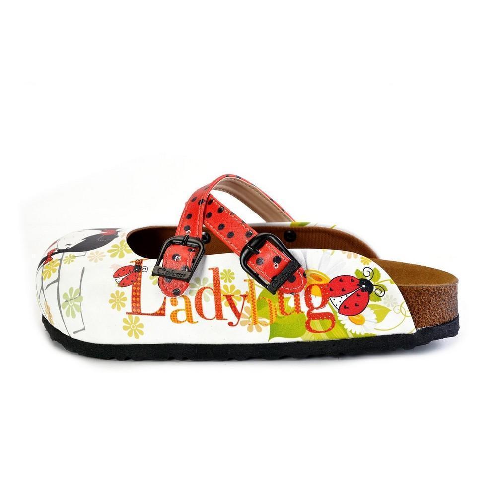 Red and Black Polkadot Pattern Cute Girl Patterned Clogs - WCAL171 (774937575520)