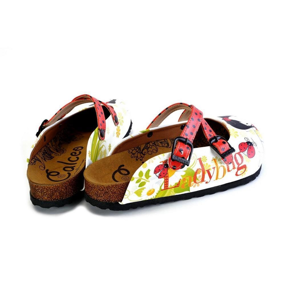 Red and Black Polkadot Pattern Cute Girl Patterned Clogs - WCAL171 (774937575520)