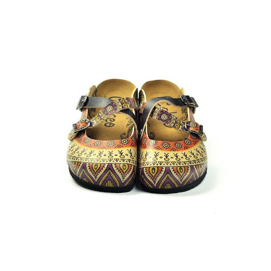 Yellow Geometric Clogs - WCAL3217