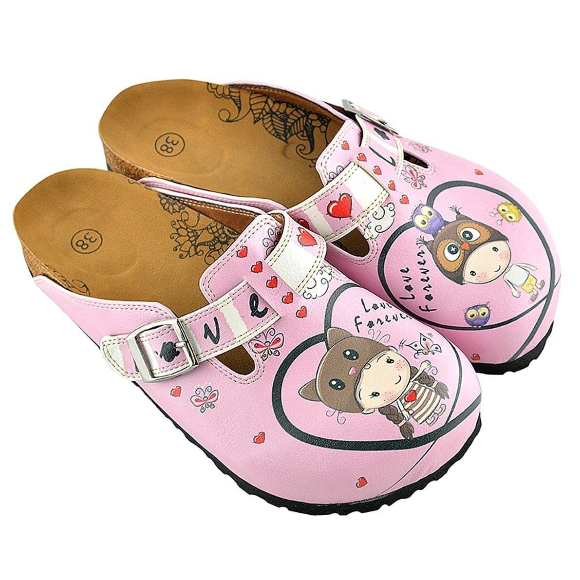 Pink Love Forever Clogs WCAL339 (737670529120)