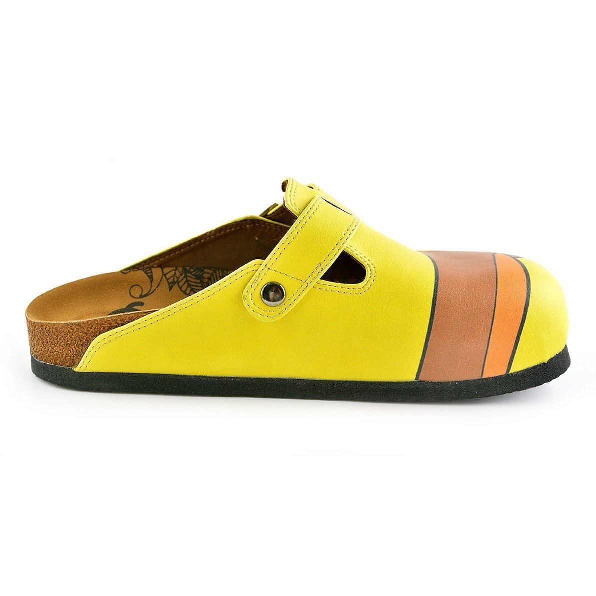 Yellow Dachshund Clogs WCAL346 (737670234208)