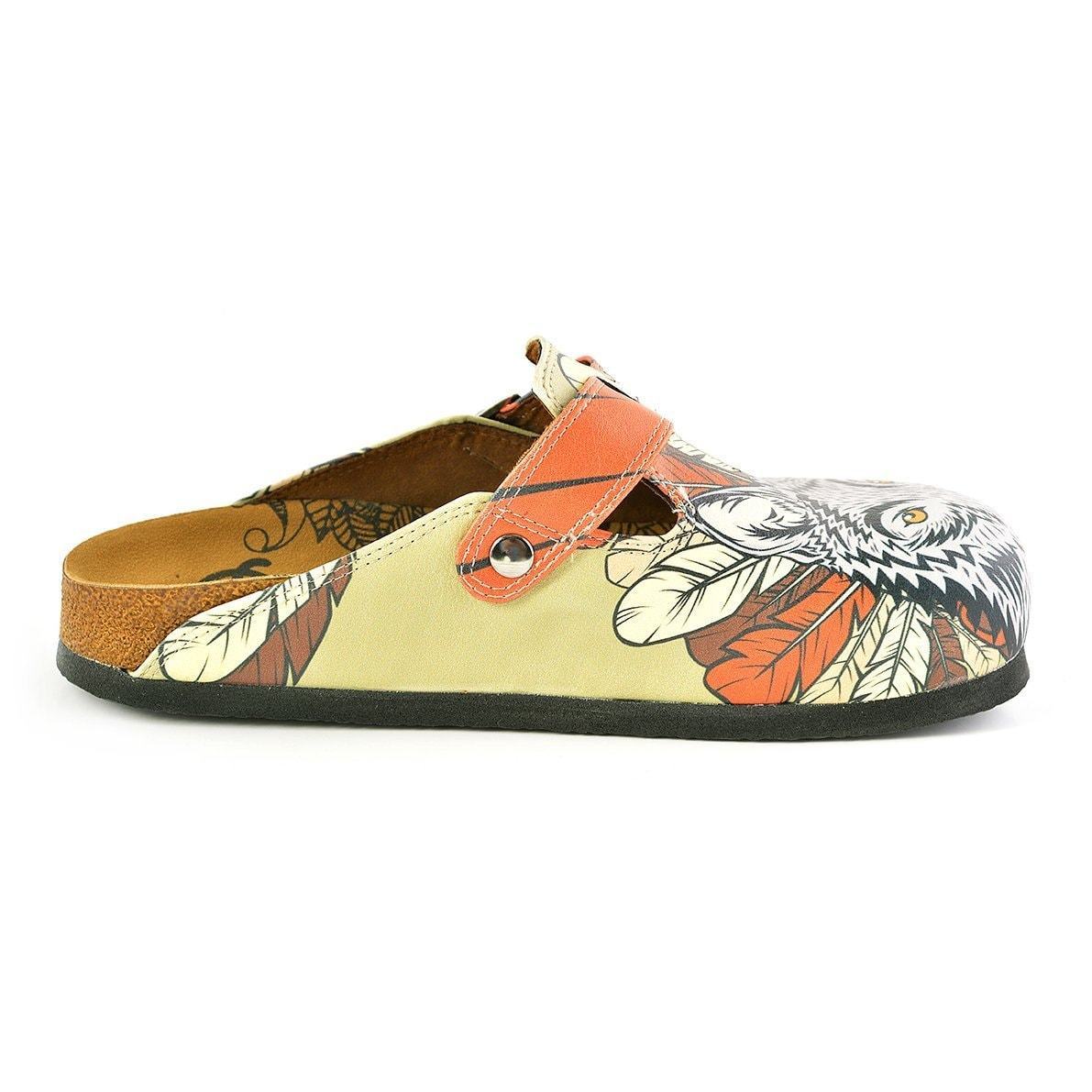 Yellow & White Fox Clogs WCAL350 (737670168672)