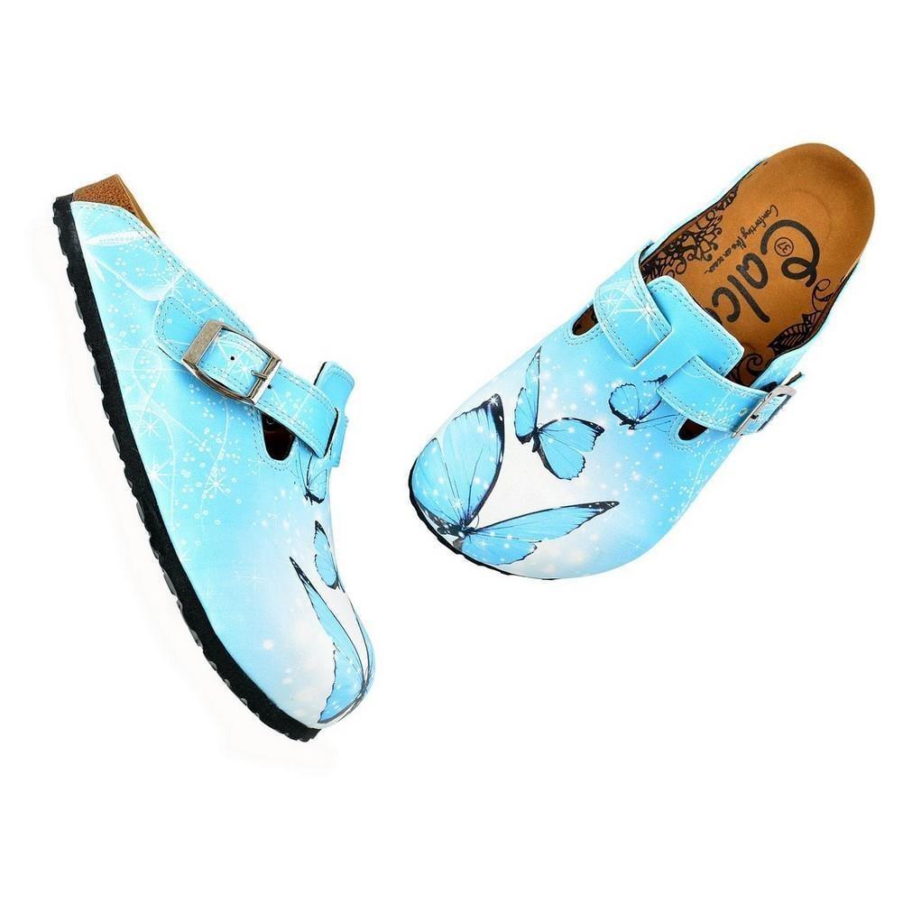 Blue Butterfly Clogs WCAL361 (774938886240)