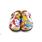 White and Pink Colored Unicorn Patterned, Colorful Cute Owl Patterned Clogs - WCAL369 (774940000352)